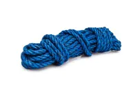 Канат джутовый ДТ тросовой свивки d. 12 мм синий в отрезках по 15 м